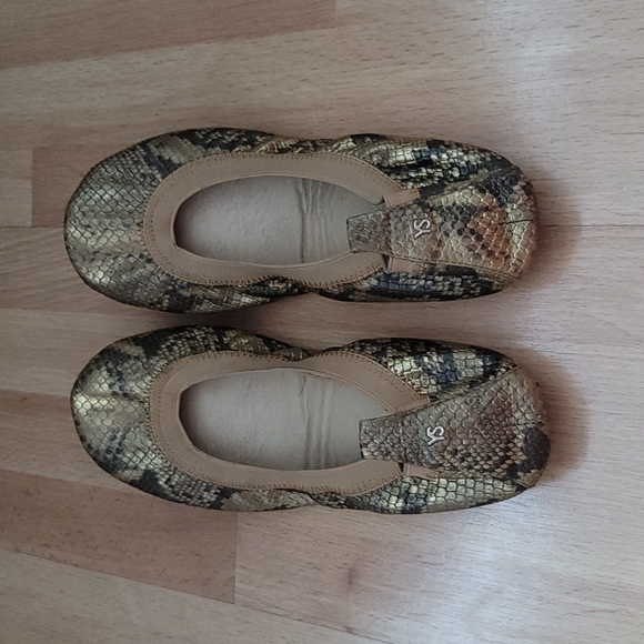 Yosi Samra Samara Snakeskin Flats